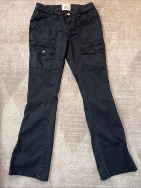 BDG Black Boot-Cut Cargo Pocket Pants